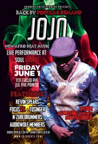 🔥  “JoJo Kuo’s New Afrobeat Collective” @ Soul Village (lil 5 Pts.)