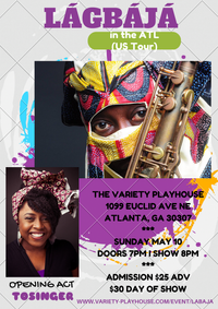 Tosinger opens for Lagbaja Live in Atlanta (USTour) 