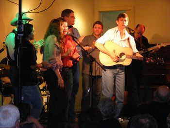 Redcliffs Club 2008 - Julie Perandes, Peter Pratt, Anita, Graham Rodger, Greg Bain, Matt Manning, John Odea & Glenn Jones.
