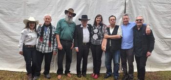 Backstage Gympie Muster2022 Dianne Lindsay Doug Gallagher John Smith Peter Simpson Anita Michel Rose Rod Coe Kelvin Nolan
