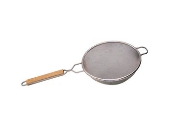 Item Number: B005 Description: 10-1/4" Heavy Duty Stainless Steel Double Mesh Strainer
