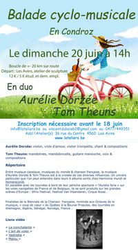 Ballade cyclo-musicale Aurélie Dorzée & Tom Theuns