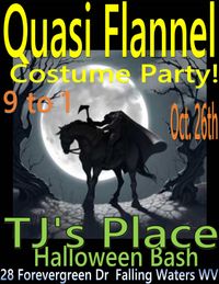 Quasi Flannel Halloween Party at TJ's Place