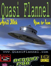 Quasi Flannel Rocks Benny's Pub