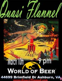 Quasi Flannel Chugs World of Beer