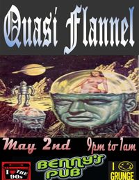 Quasi Flannel Rocks Benny's Pub