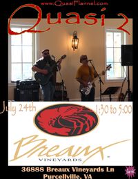Breaux Vineyard's sippin with Quasi 2 