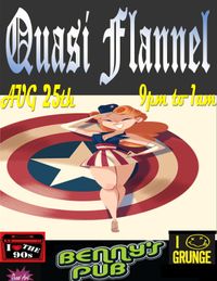 Quasi Flannel Rocks Benny's Pub