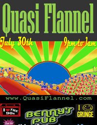 Quasi Flannel Rocks Benny's Pub
