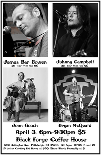 Bryan McQuaid, James Bar Bowen, Johnny Cambell, Jenn Gooch