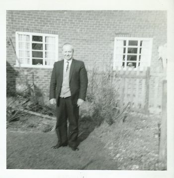 Dad in back garden
