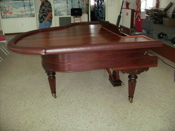 Bar Top on the piano I built it for.
