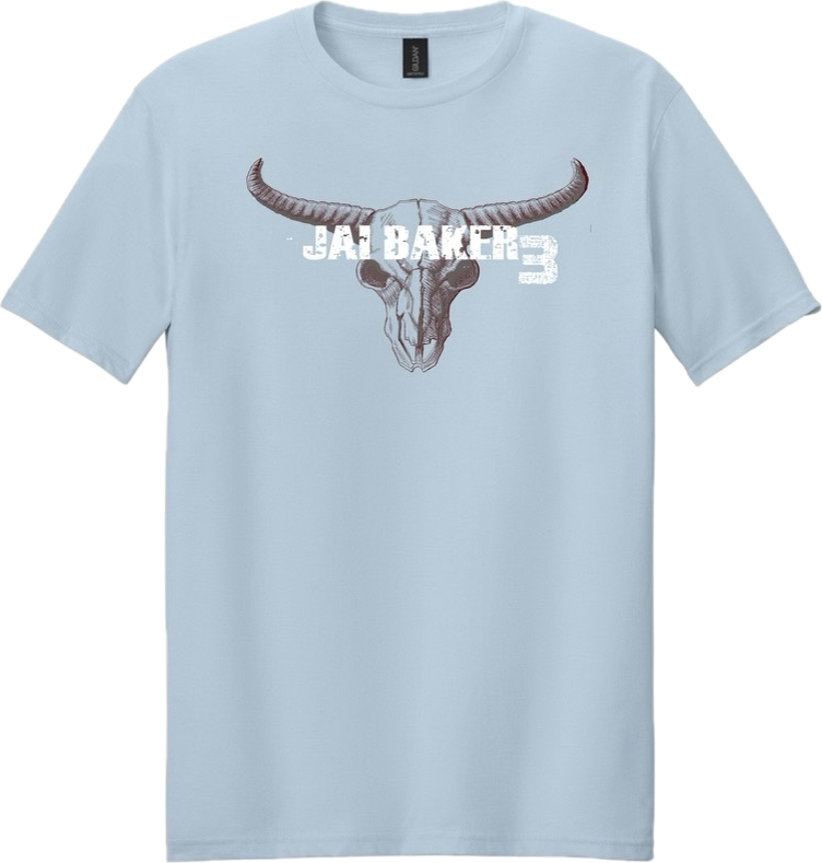 "Jai Baker 3" Unisex Blue T Shirt