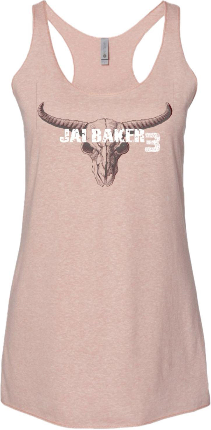 "Jai Baker 3" Ladies Pink Tank Top