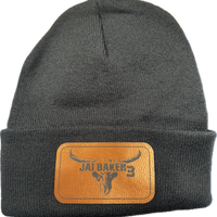 Black Beanie (Black/Copper Leatherette)