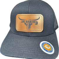 Black/Copper Snapback Rectangle Logo