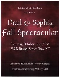 Paul and Sophia play Fall Spectacular Concert
