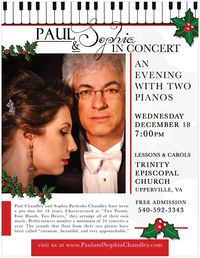 Two Piano Concert Trinity Episcopal Lessons and Carols