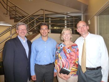 Bob Sullivan, Anthony, Barbara Butler, following Anthony's Senior Recital
