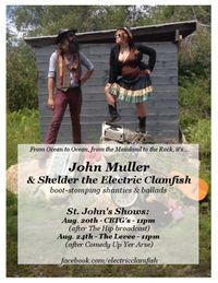 Shelder the Electric Clamfish and John Muller