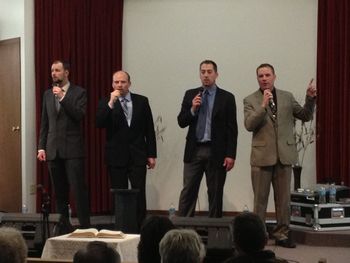 Singing at the Pineridge Fellowship Chapel.
