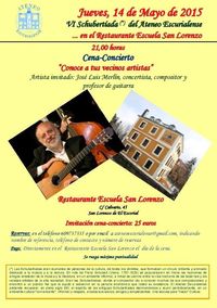 "Conoce a tus vecinos artistas". La VI Shubertíada del Ateneo Escurialense