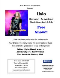 Livio Gravini~ Solo Acoustic @ East Mountain Country Club