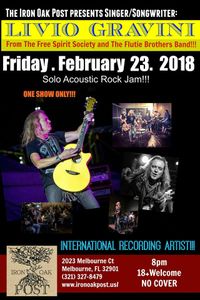 Solo Acoustic Rock Jam with Livio Gravini at The Iron Oak Post 2/23/18