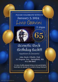 Livio’s Birthday Bash @ The John Boyle O’Reilly Club