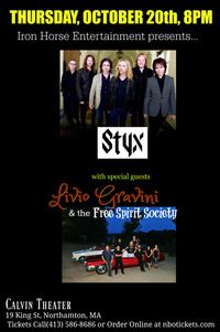 Livio Gravini & the Free spirit Society w/ STYX @ The Calvin Theater