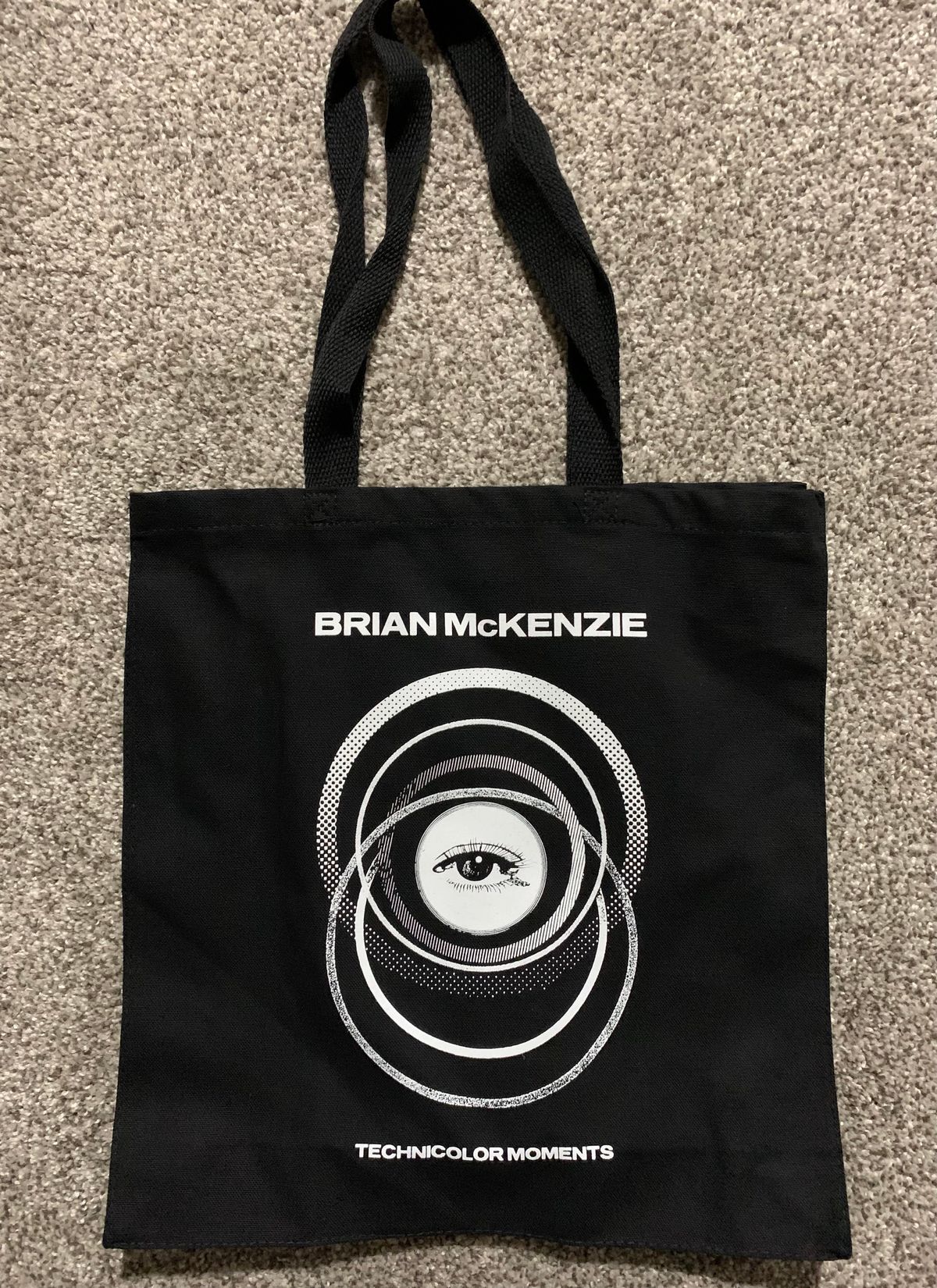 Technicolor Moments Record Tote Bag (Black and White Edition)