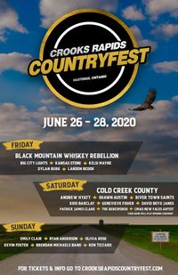 Crooks Rapids Countryfest **POSTPONED UNTIL FURTHER NOTICE**