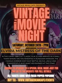 Vintage Movie & Dinner Event featuring Elvira