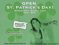 St. Patrick's Day - Lucky Lattes 50 Cents OFF