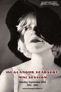 Vintage Glamour Headshot Sessions