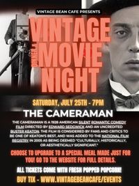 Vintage Movie & Dinner Night featuring The Cameraman
