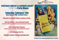 Vintage Movie & Dinner Night featuring Paris Blues