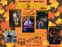 Music on Main at Sheyegirl Coffee