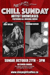 Chill Sunday featuring Original Music Artist Showcases