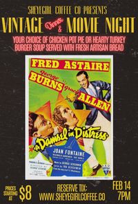 Vintage Dinner & Movie Night featuring Damsel in Distress