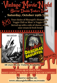 Vintage Movie Night - Horror Double Feature Event