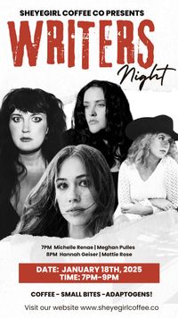 Sheyegirl Coffee Presents Writers Night