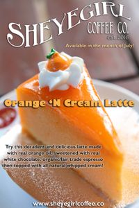 New Latte Release Date! Orange 'N Cream Latte