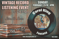 Vintage Listening Event featuring Carol King
