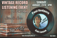 Record Listening Hour featuring Paul Rodgers