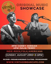 Original Music Showcase with Corey Jordan & Julia Terry