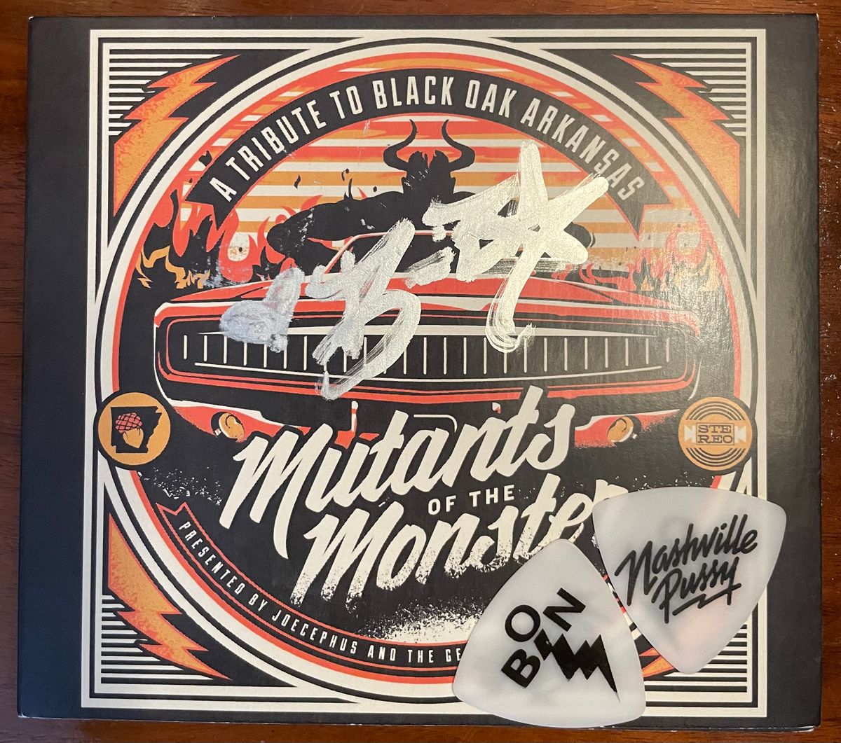 AUTOGRAPHED CD & 2 PICK SET - MUTANTS OF THE MONSTER
