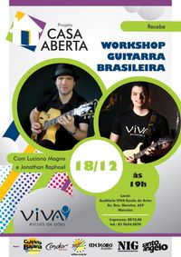 WORKSHOP GUITARRA BRASILEIRA, com Luciano Magno e Jonathan Raphael