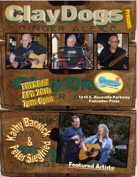 ClayDogs present:   Kathy Barwick & Peter Siegfried