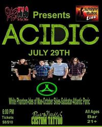 Acidic, Atlantic Panic, Sabbatar, October Skies, Ides of Mae, and White Phantom